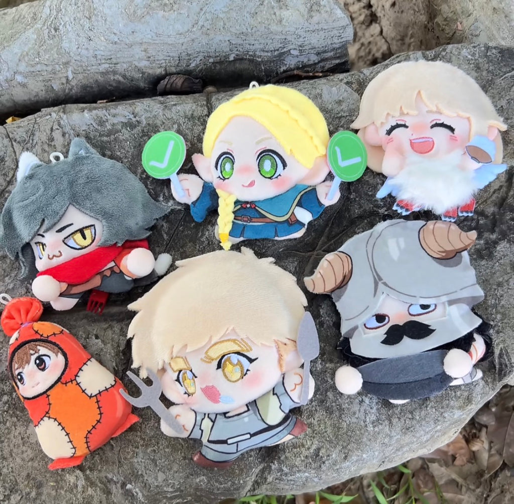[Pre-Order] Dungeon Meshi Marcille Laios Falin Chilchuk Senshi Izutsumi Flat 2.5D Plush