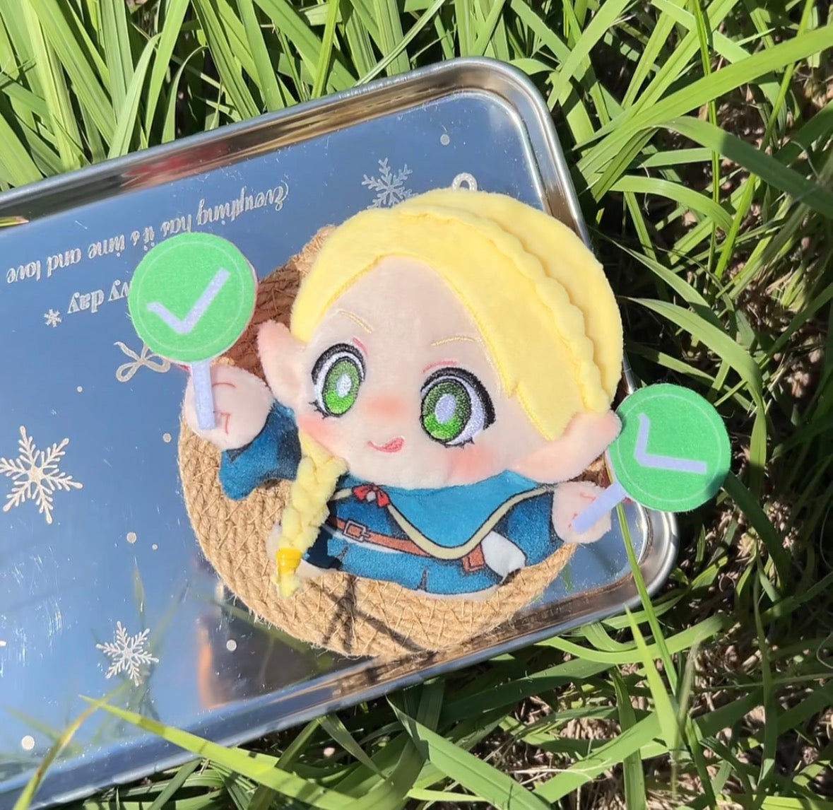[Pre-Order] Dungeon Meshi Marcille Laios Falin Chilchuk Senshi Izutsumi Flat 2.5D Plush
