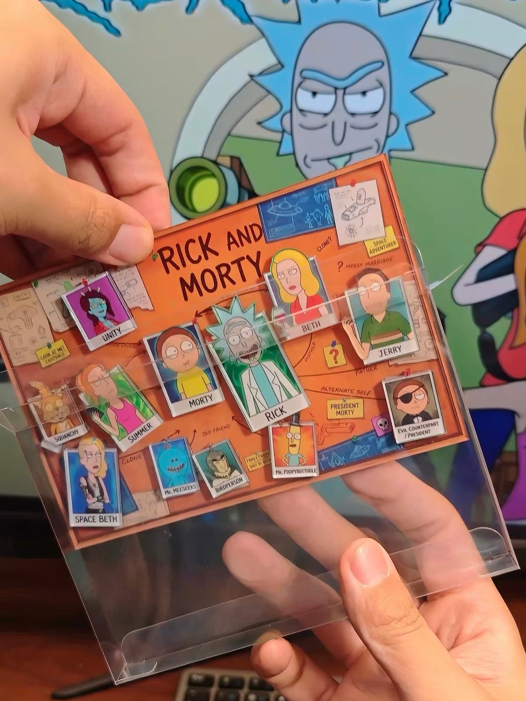 Rick and Morty DIY Magnetic Character Board Fridge Magnet