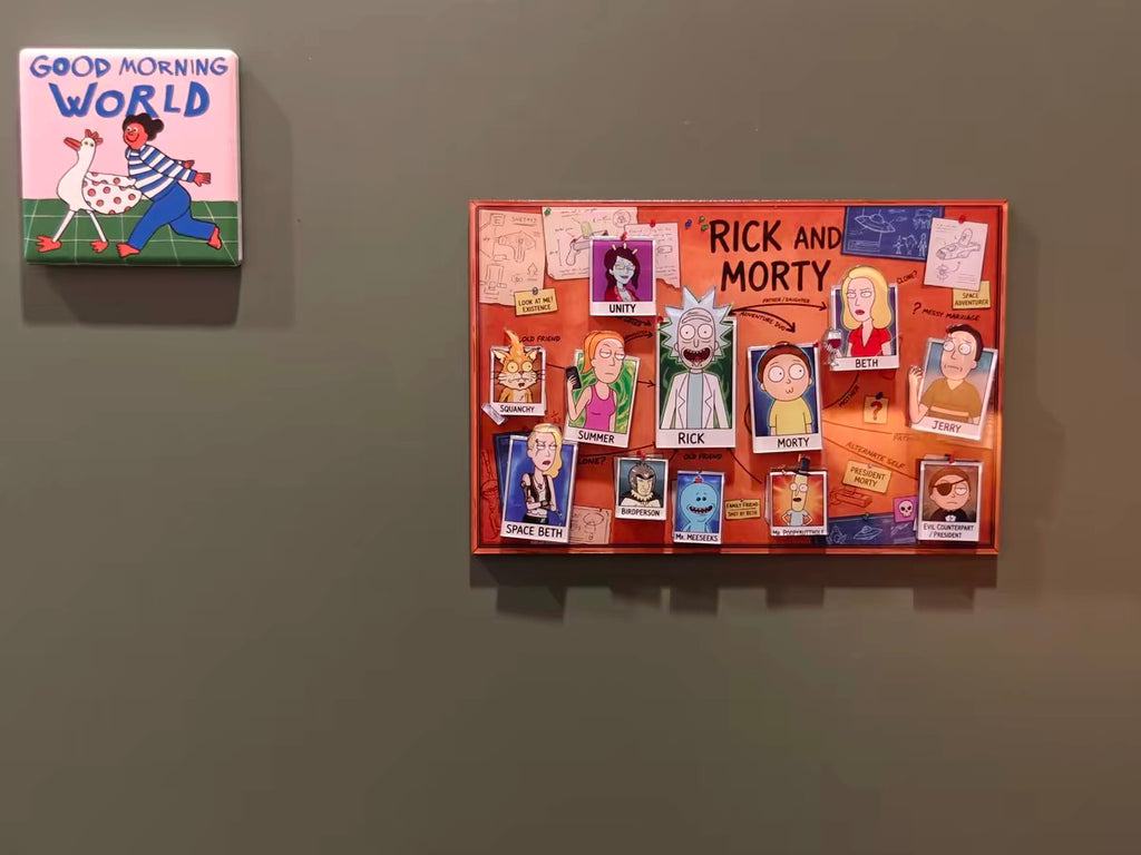 Rick and Morty DIY Magnetic Character Board Fridge Magnet