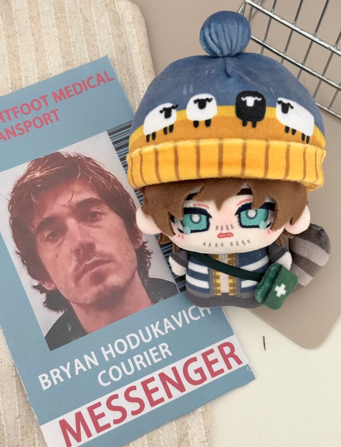 [Pre-Order] Resident Evil Movie Bryan Hodukavich Courier Messenger Plush Raccoon