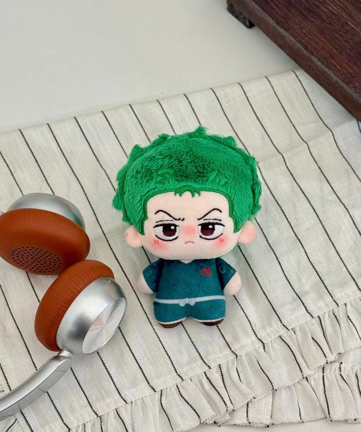 One Piece Fan Made 10cm Plush Luffy Zoro Sanji Nami Robin Anime Doll