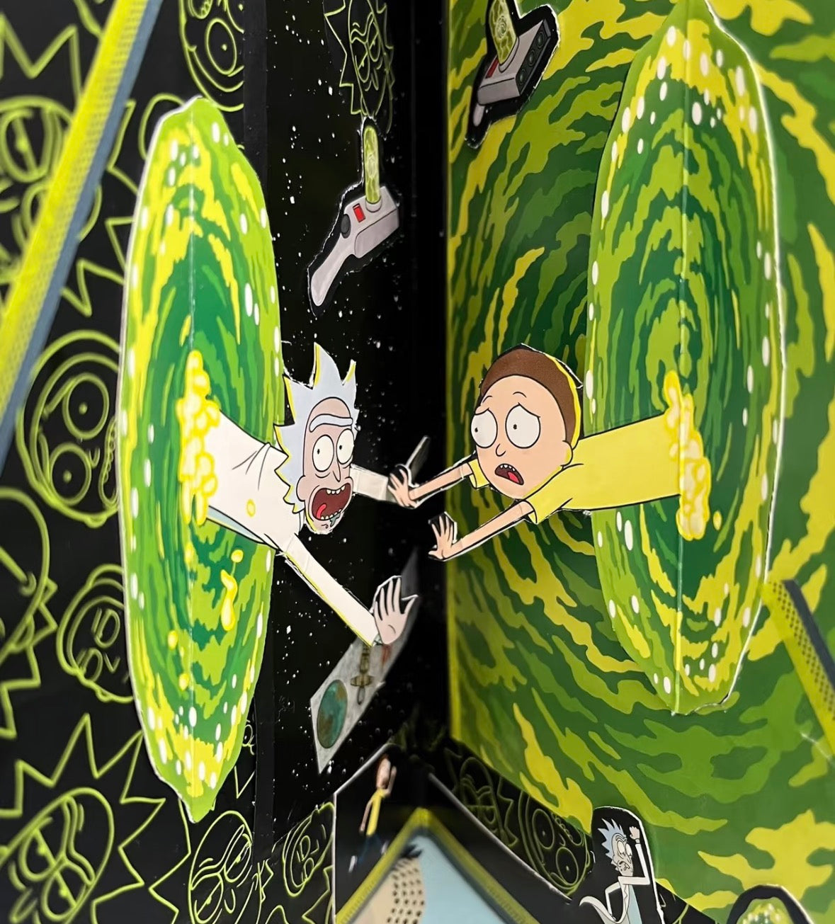 Rick and Morty Portal Plush Keychain Bag HUGKIS Rick Morty