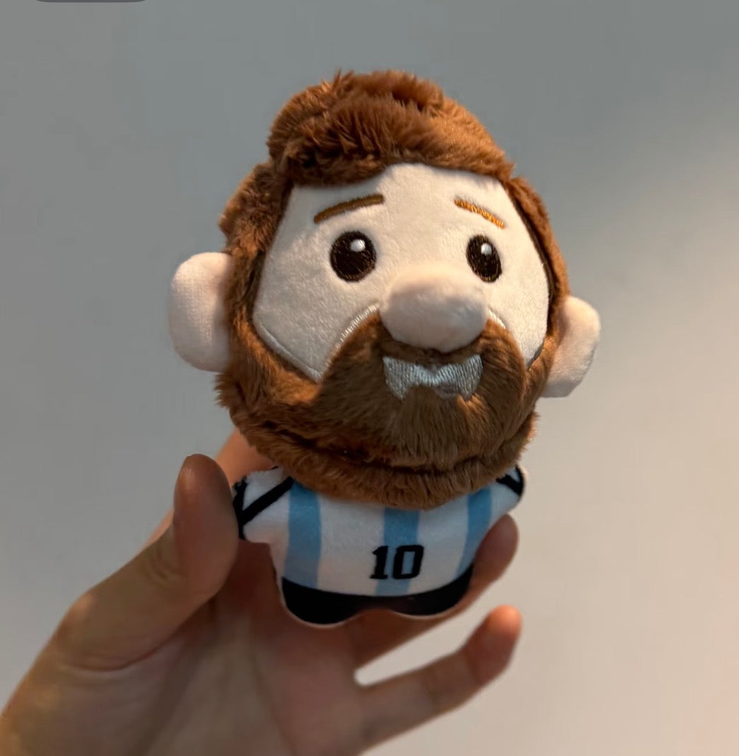 Official Argentina National Team Lionel Messi Plush Toy Keychain
