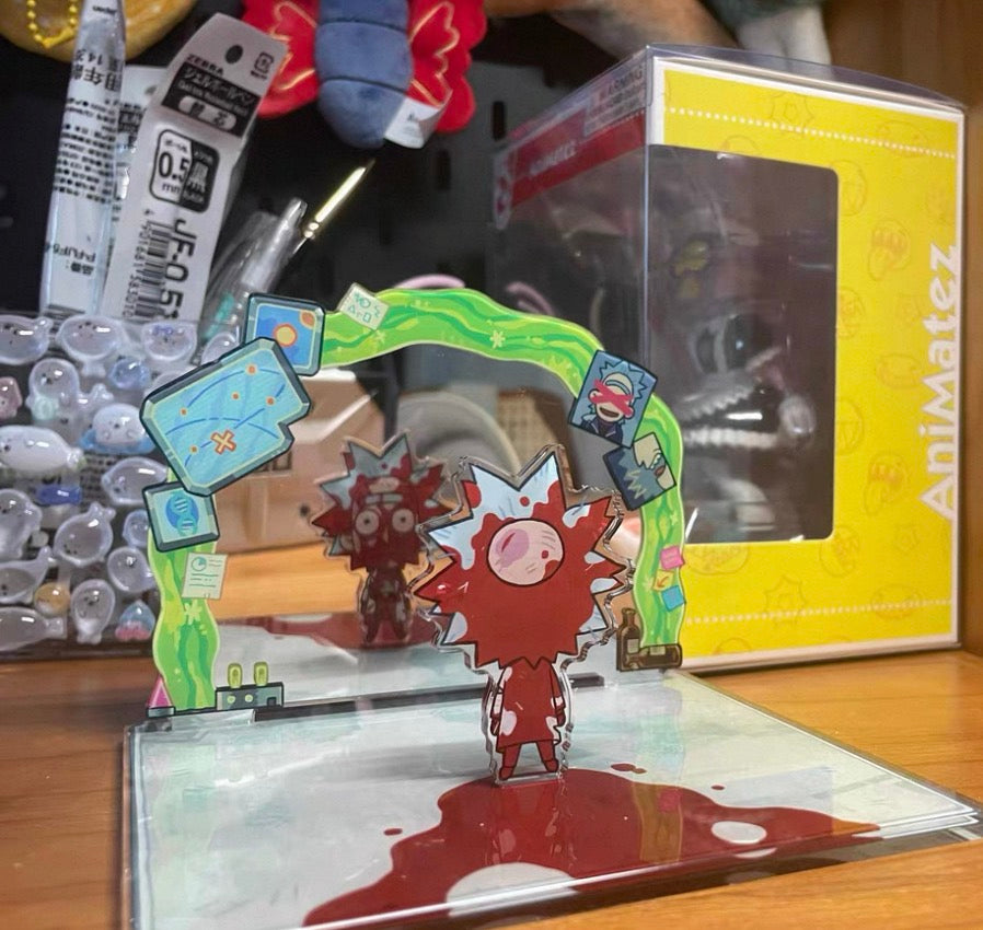 [Pre-Order] Rick and Morty Mirror Acrylic Standing Display with Reflection