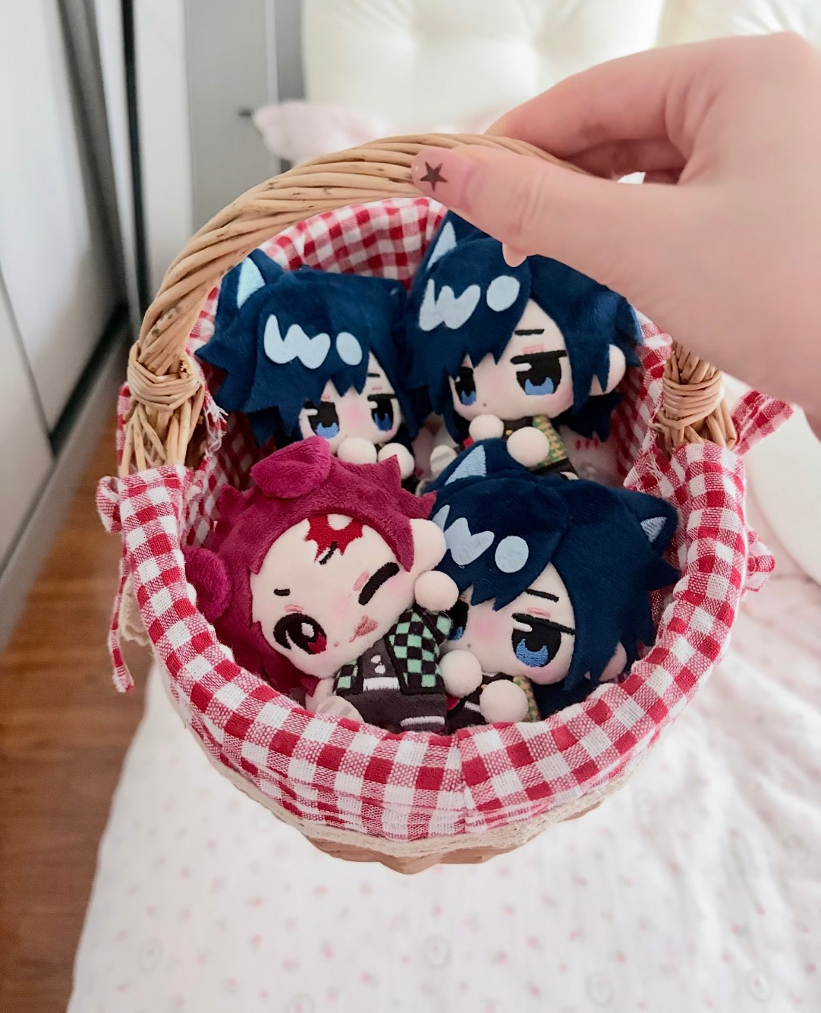 Demon Slayer Kimetsu no Yaiba Chibi Plush Dolls Giyu Tomioka Tanjiro Kamado