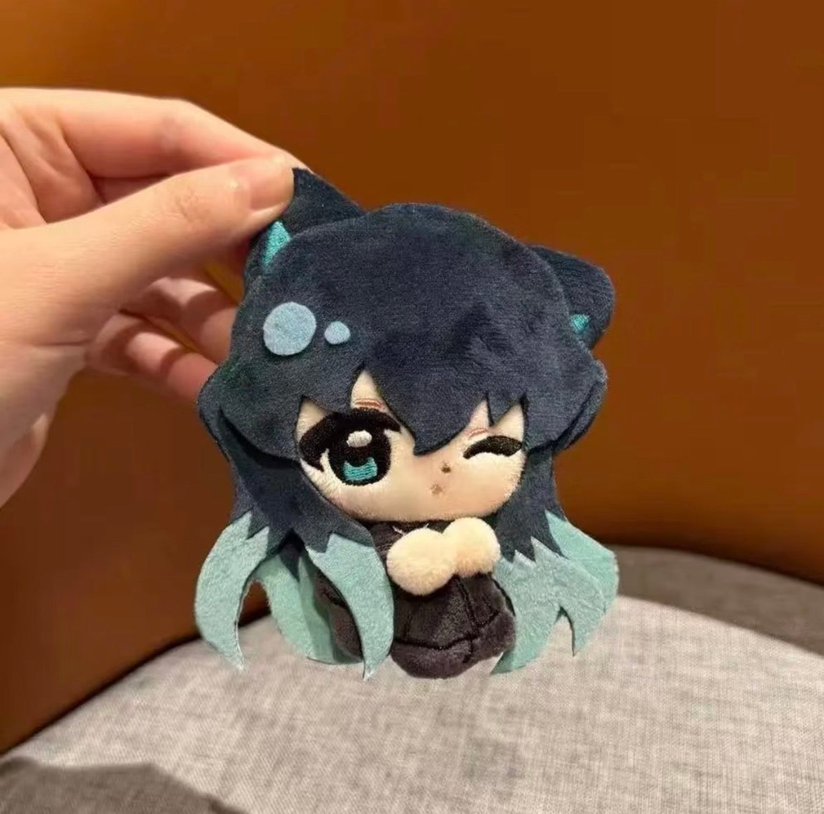 Demon Slayer Kimetsu no Yaiba Chibi Plush Dolls Giyu Tomioka Tanjiro Kamado
