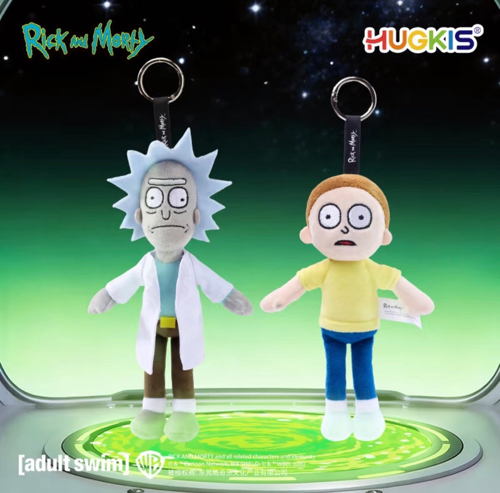 Rick and Morty HUGKIS Plush Keychain Rick Morty Evil Morty
