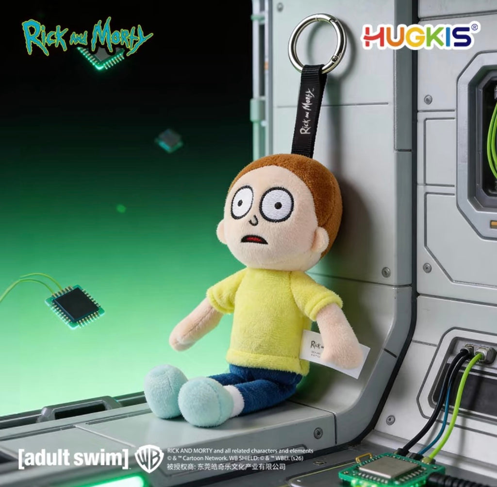 Rick and Morty HUGKIS Plush Keychain Rick Morty Evil Morty