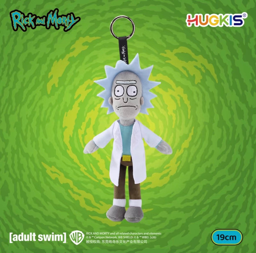 Rick and Morty HUGKIS Plush Keychain Rick Morty Evil Morty