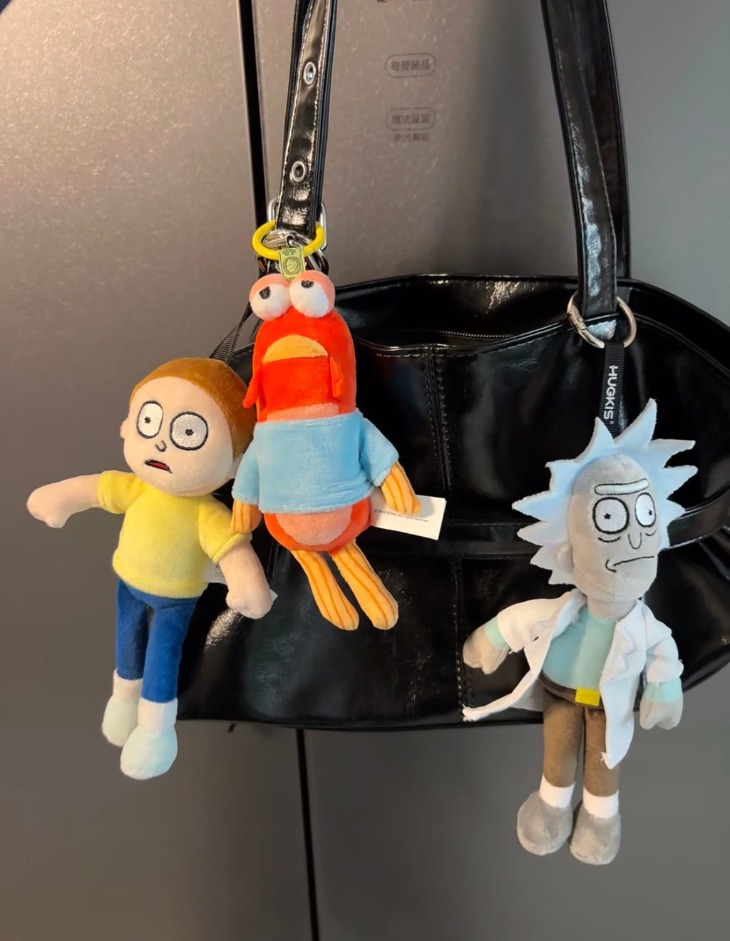 Rick and Morty HUGKIS Plush Keychain Rick Morty Evil Morty
